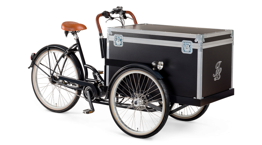 E cargo. Vintage Cargo Bike.